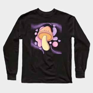 Groovy purple mushroom Long Sleeve T-Shirt